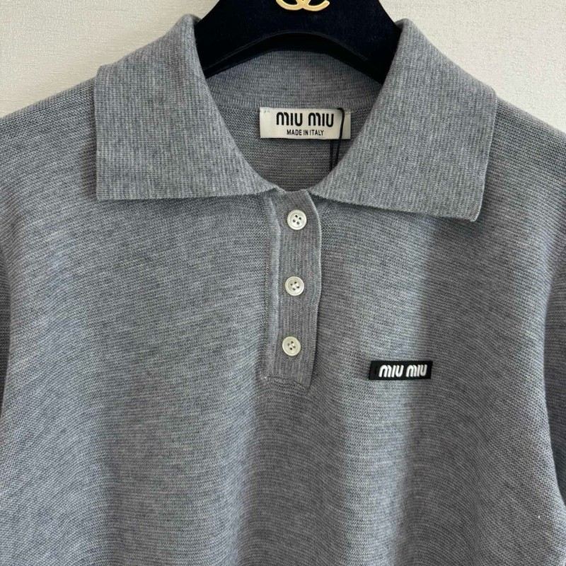 MiuMiu Long Sleeves Polo Tee