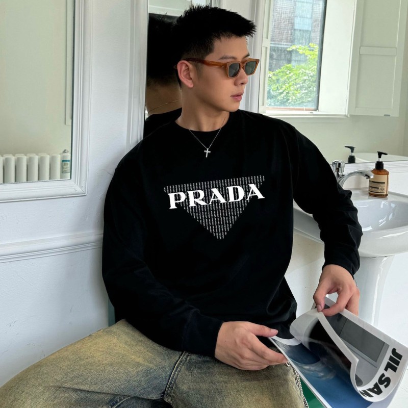 Prada Unisex Long Sleeves Tee