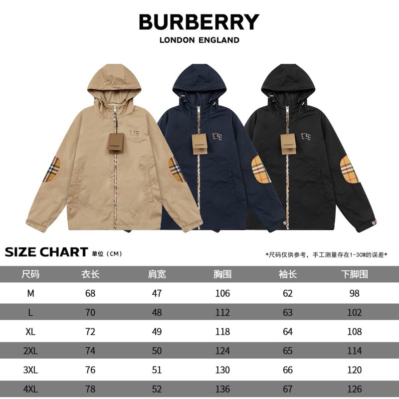 Burberry Unisex Zipper Jacket