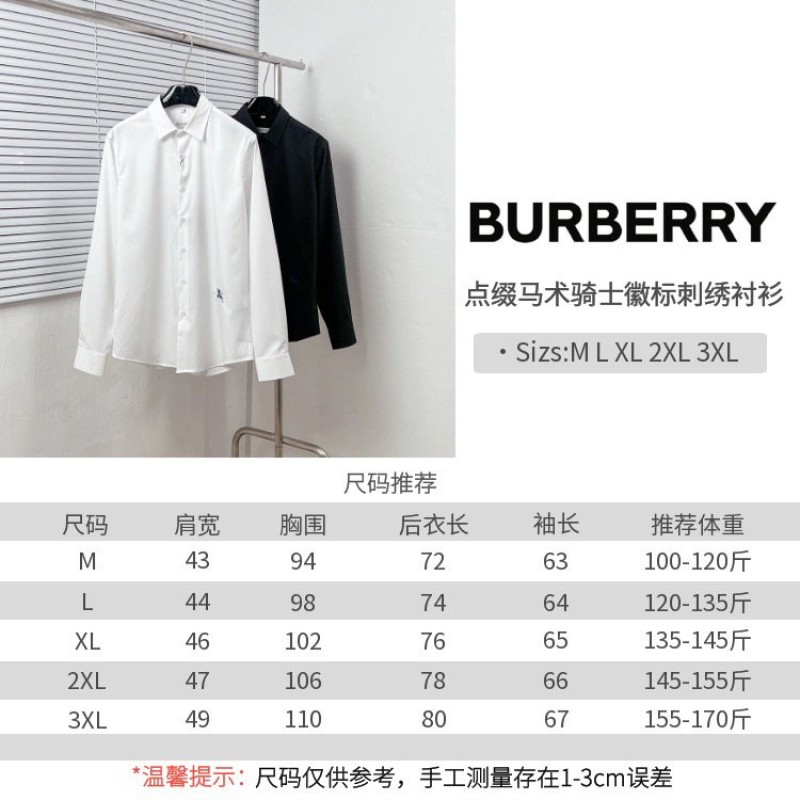 Burberry Unisex Long Sleeves Shirt
