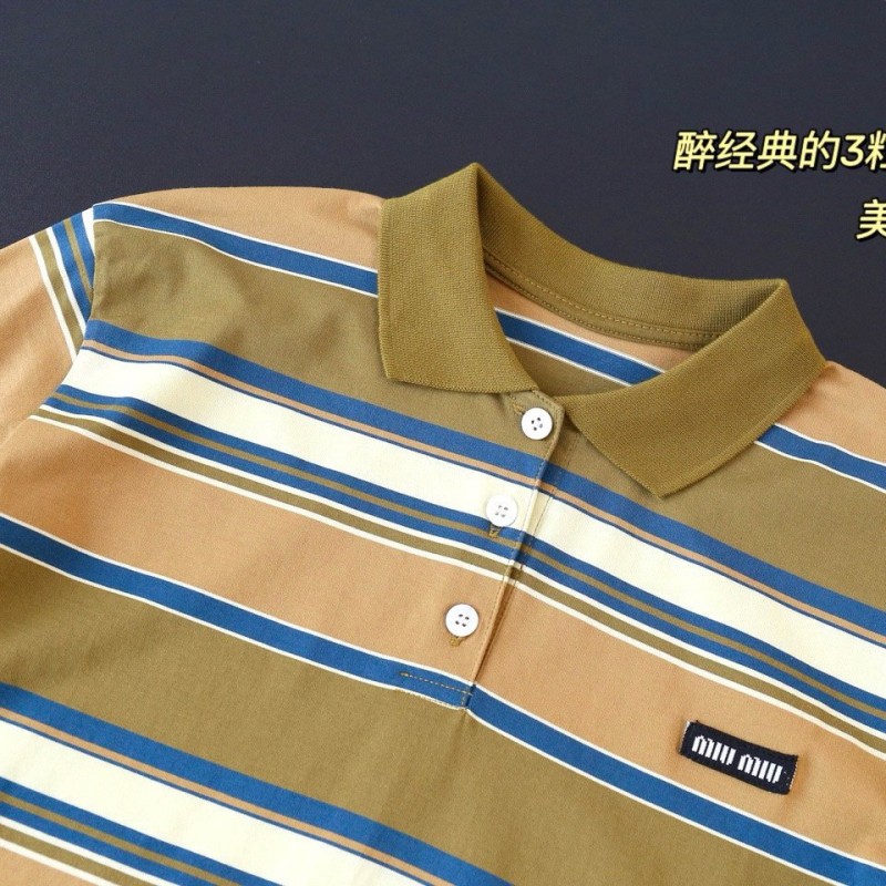 MiuMiu Unisex Long Sleeves Polo Tee