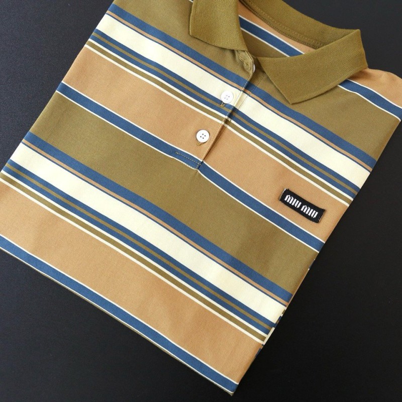 MiuMiu Unisex Long Sleeves Polo Tee