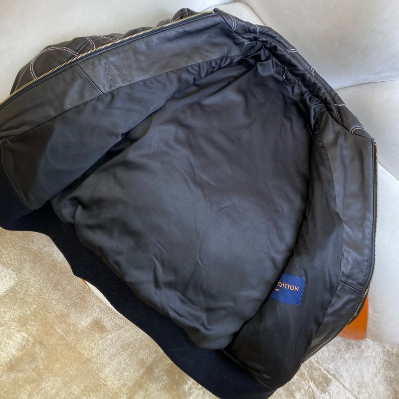 LV Unisex Leather Jacket