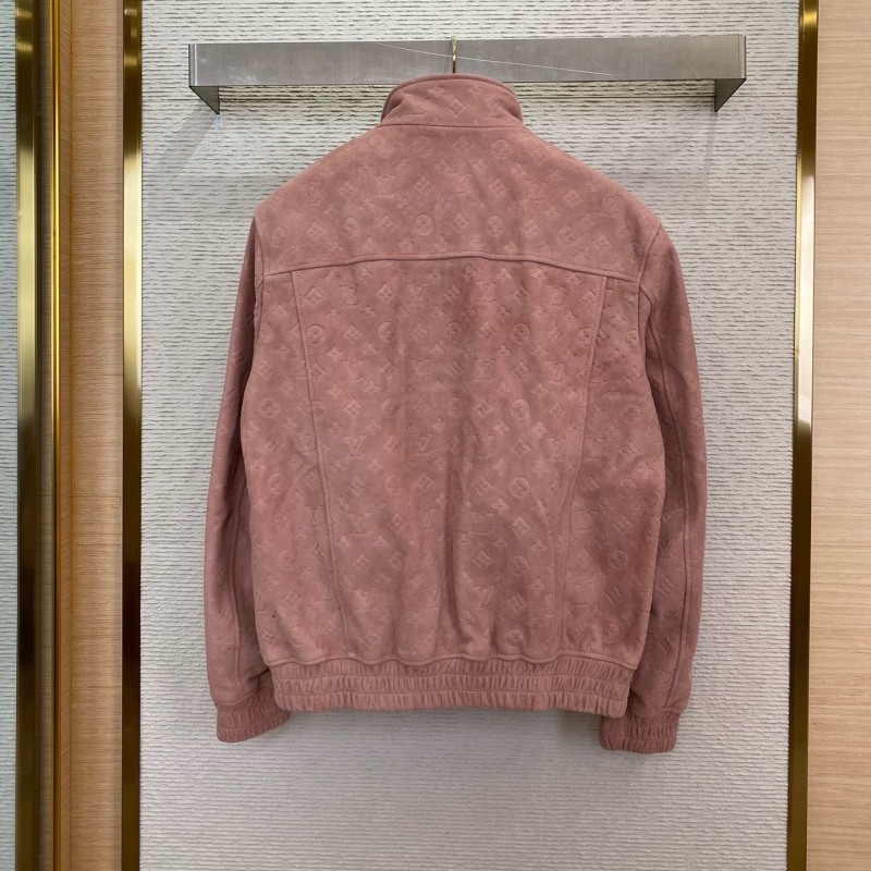 LV Unisex Leather Jacket