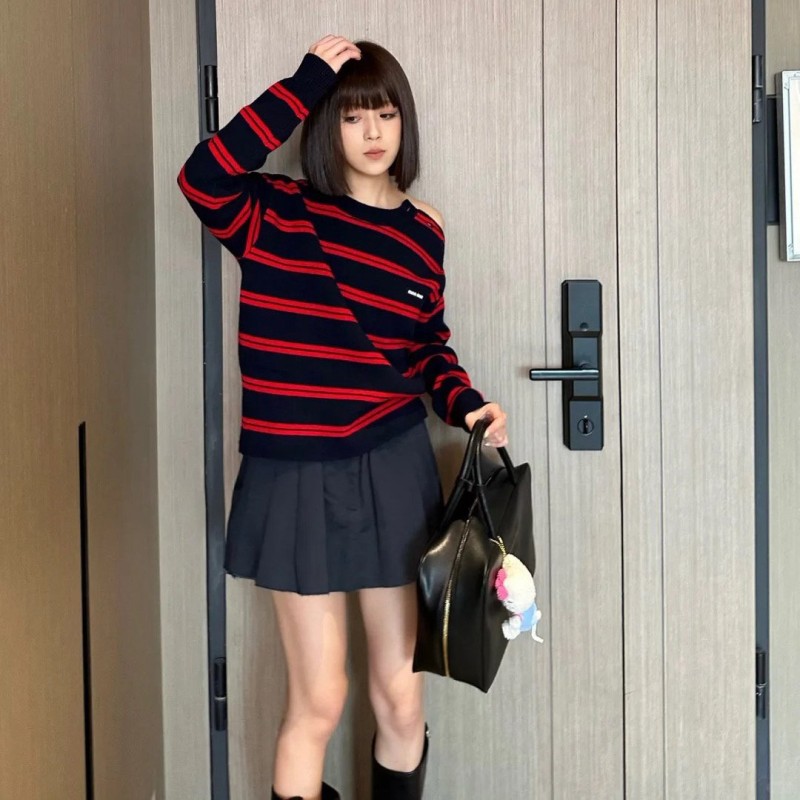 MiuMiu Shoulder Buckle Long Sleeves Shirt