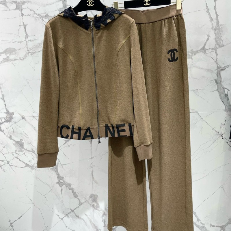 Chanel Sweater Cardigan & Sweatpants Set