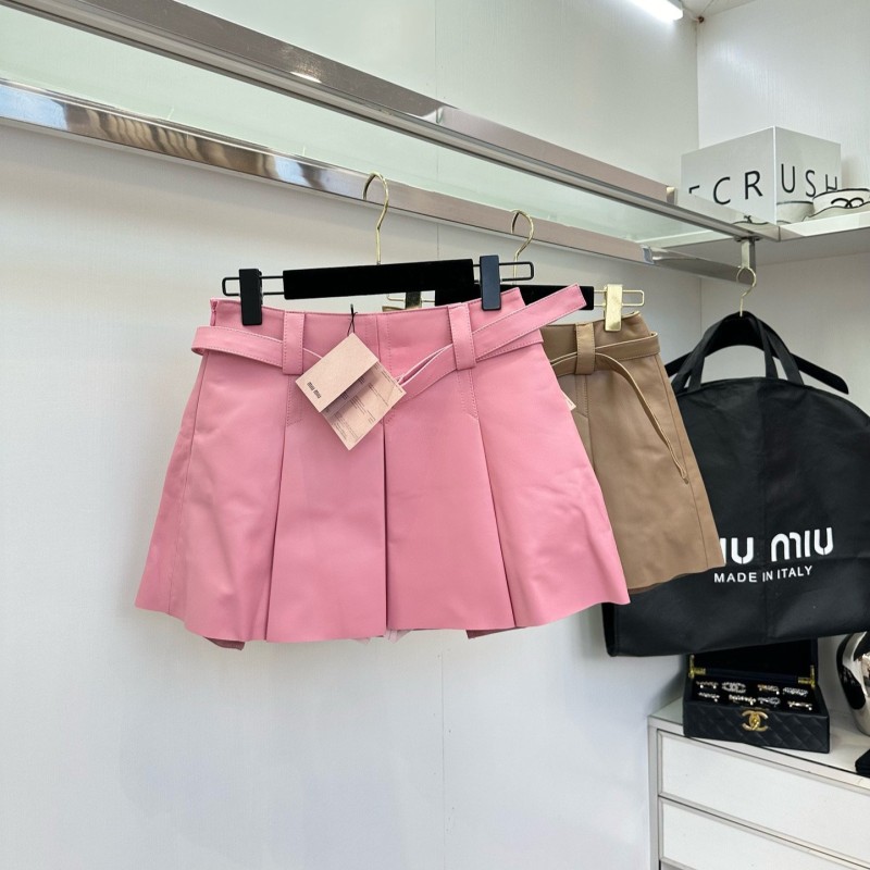 MiuMiu Leather Skirts