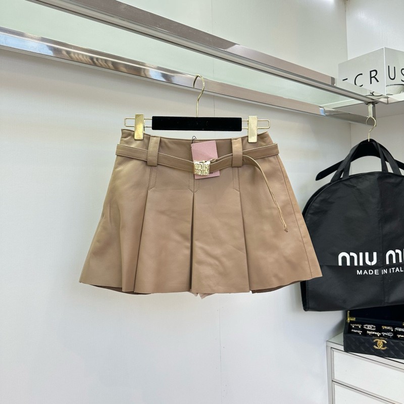 MiuMiu Leather Skirts