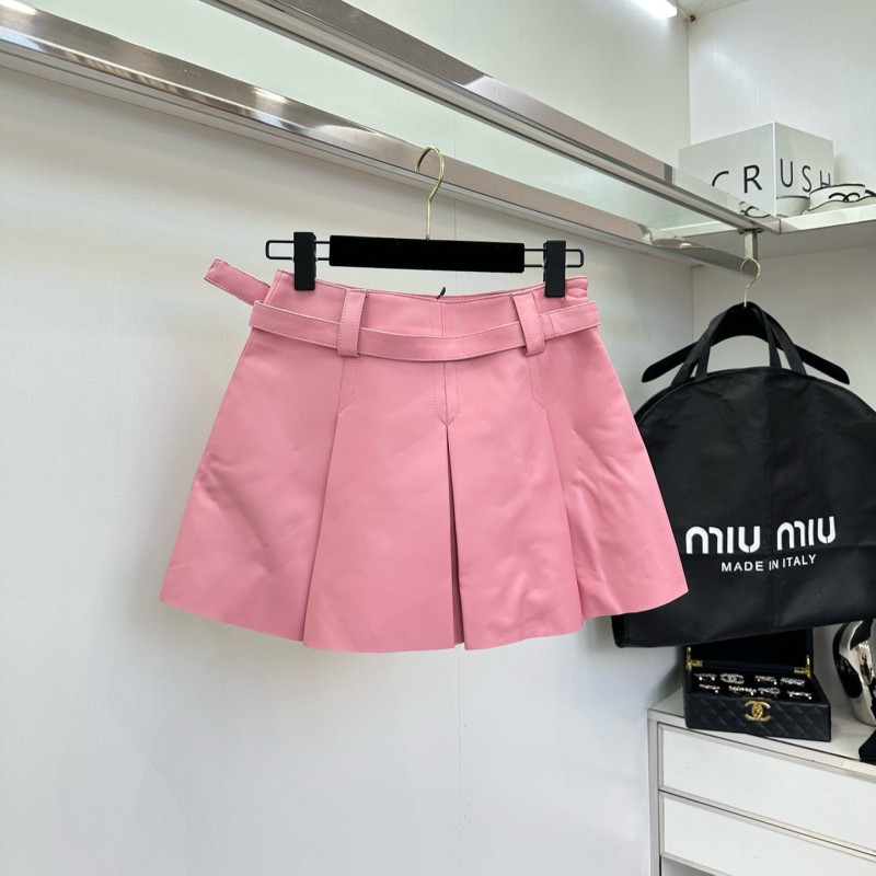 MiuMiu Leather Skirts