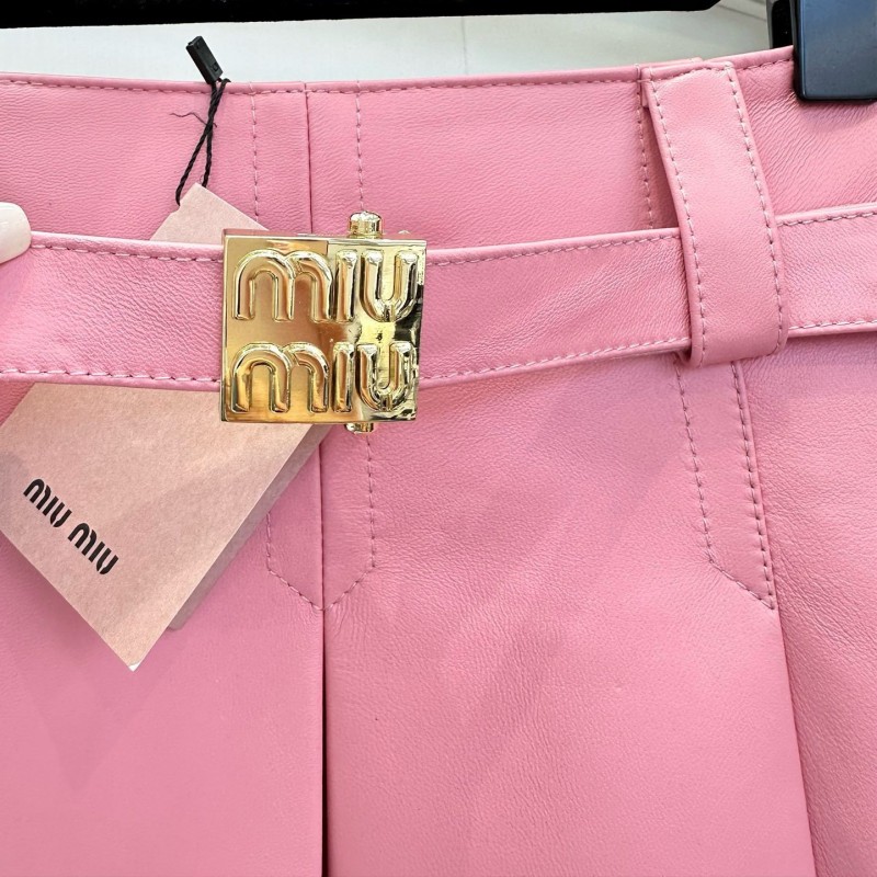 MiuMiu Leather Skirts