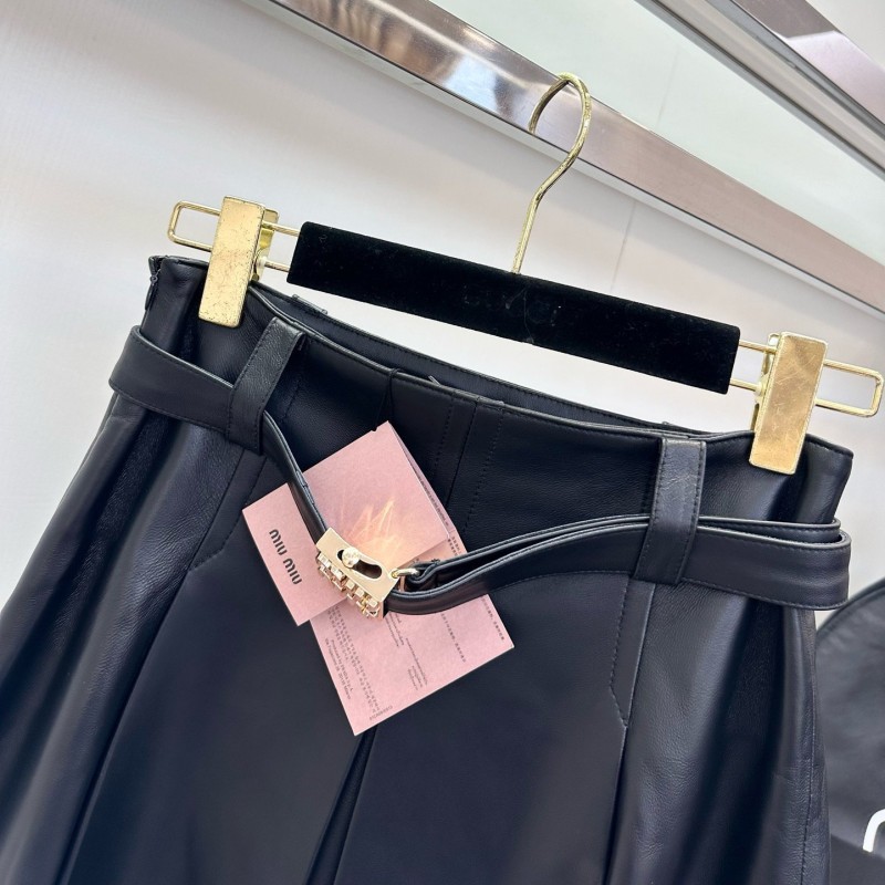 MiuMiu Leather Skirts