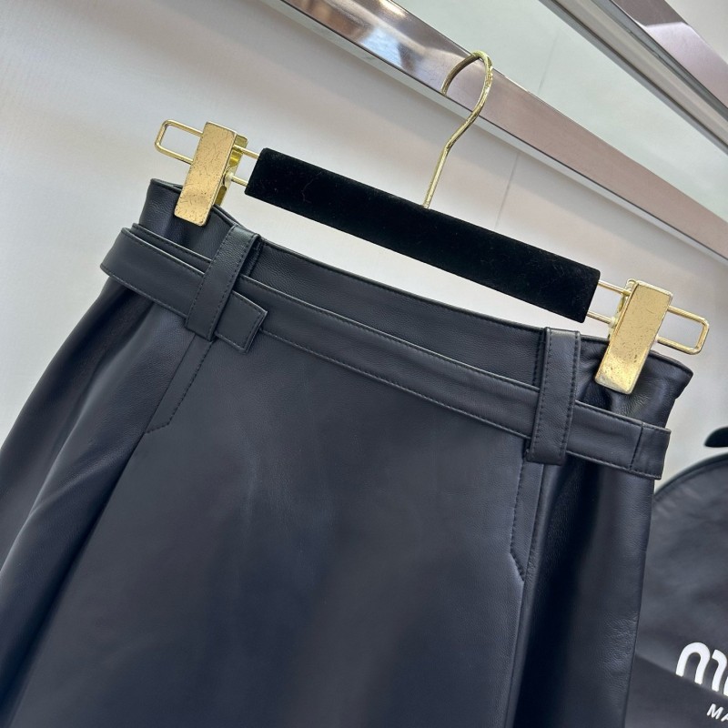 MiuMiu Leather Skirts