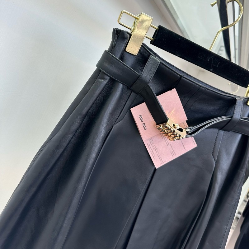 MiuMiu Leather Skirts