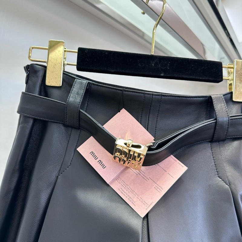 MiuMiu Leather Skirts