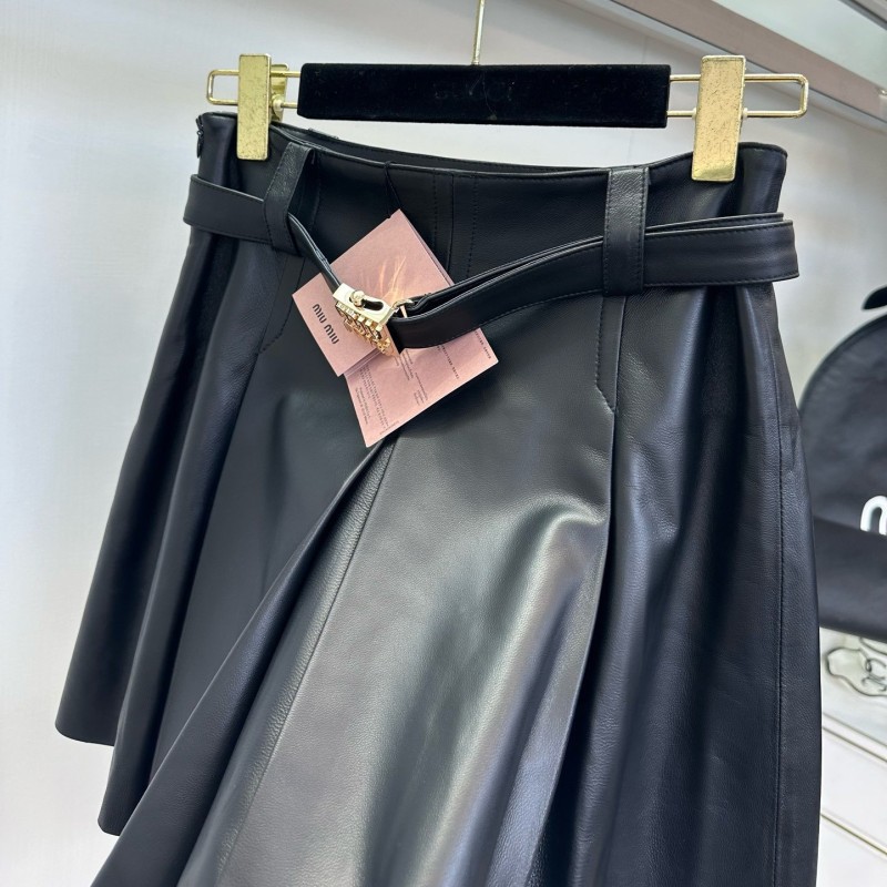 MiuMiu Leather Skirts