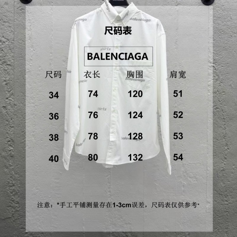 Balenciaga Unisex Long Sleeves Shirt