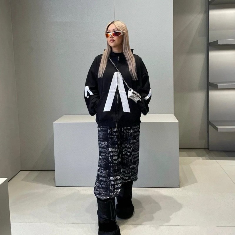 Balenciaga Unisex Zipper Hoodie