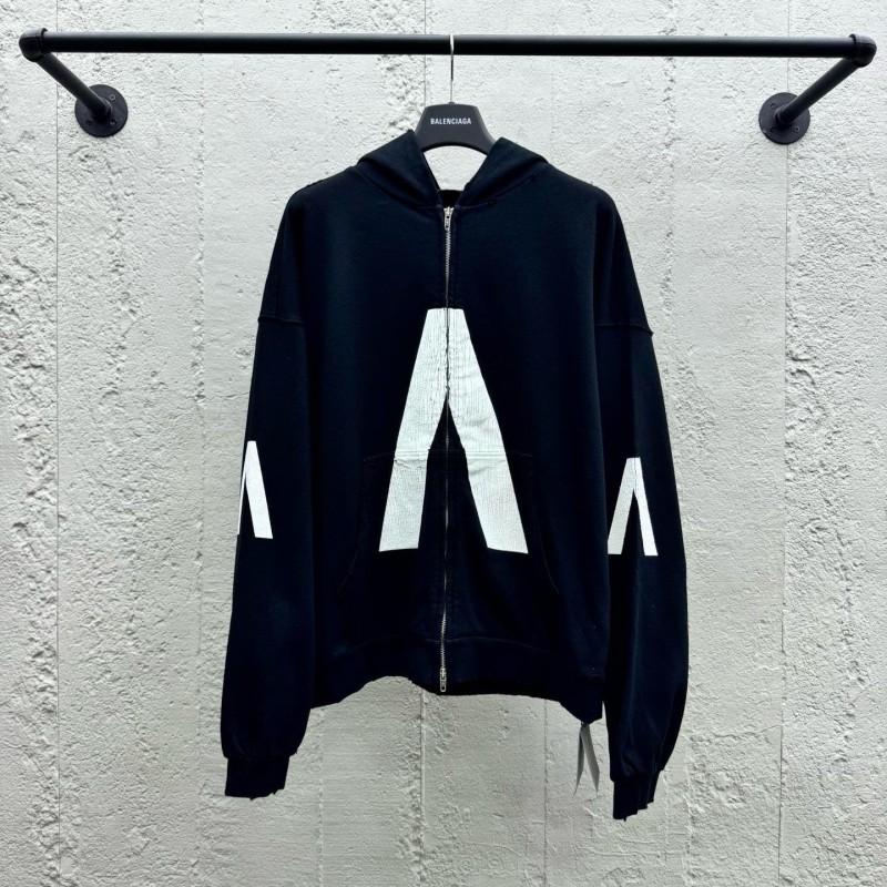 Balenciaga Unisex Zipper Hoodie
