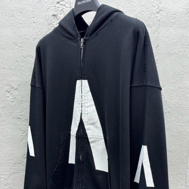 Balenciaga Unisex Zipper Hoodie