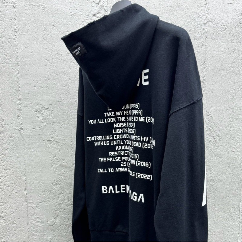 Balenciaga Unisex Zipper Hoodie