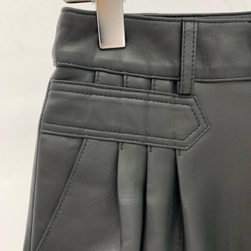 YSL Leather Shorts