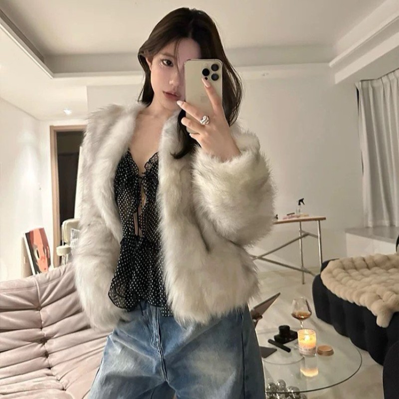 YSL Fox Fur Coat