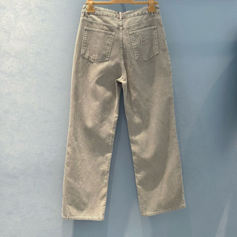 MiuMiu Unisex Corduroy Pants