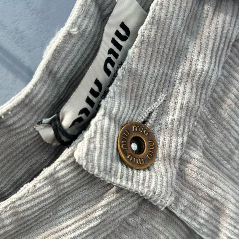 MiuMiu Unisex Corduroy Pants