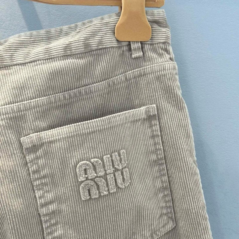 MiuMiu Unisex Corduroy Pants