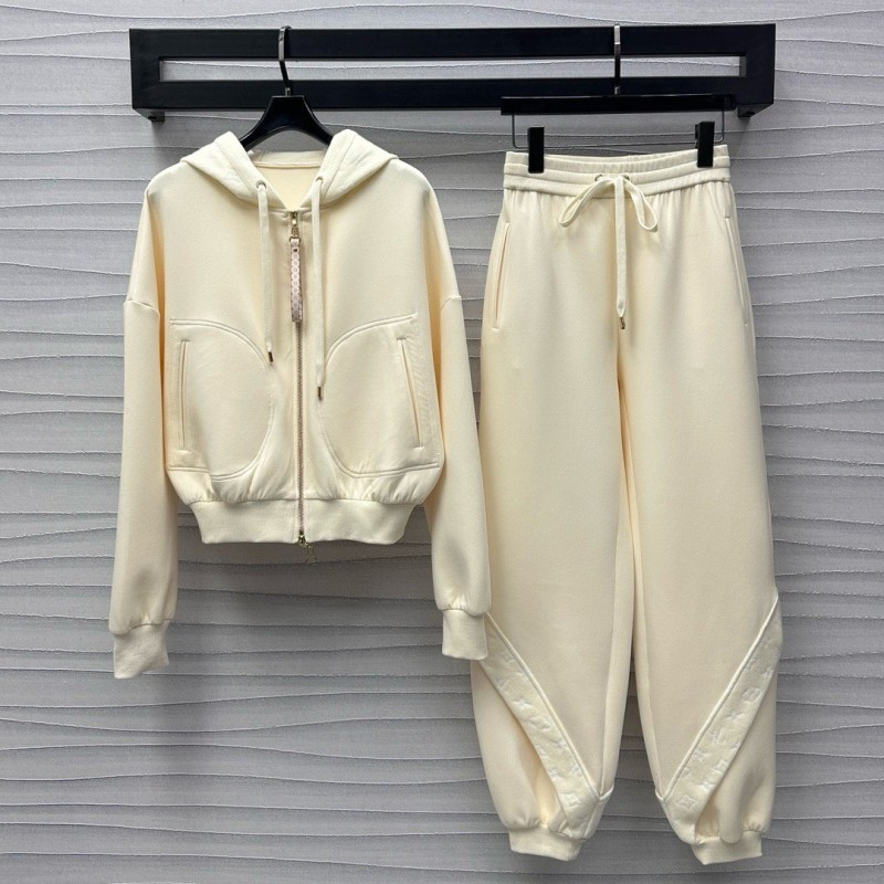 LV Zipper Sweater & Sweatpants Set