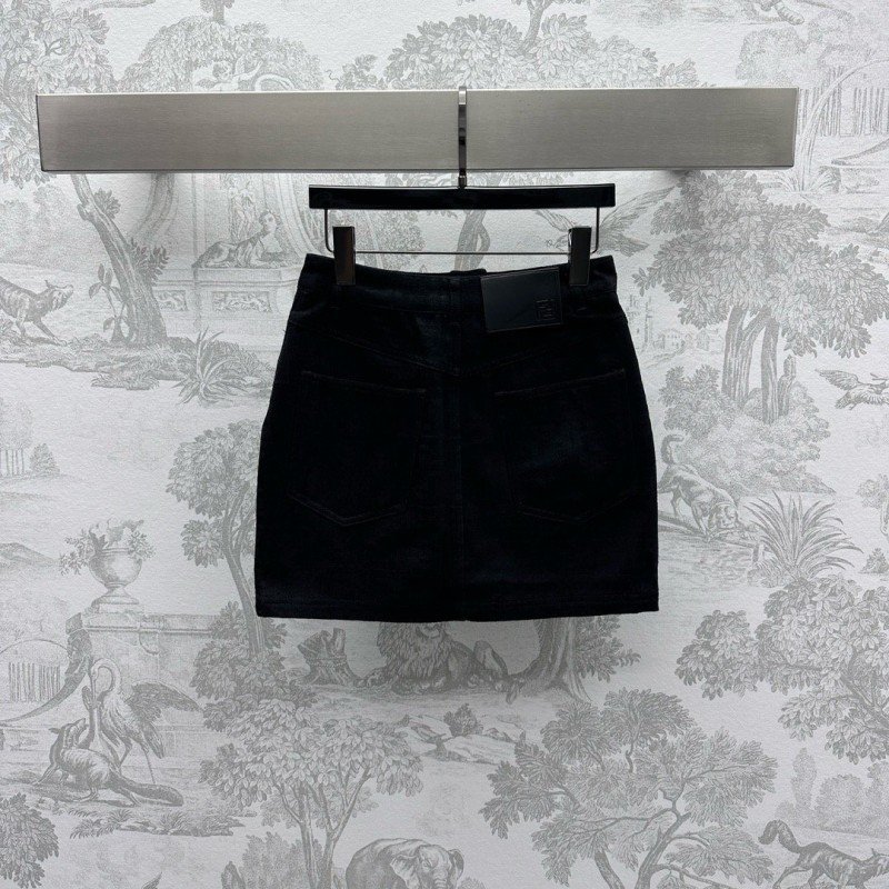Fendi Denim Jacket & Skirts