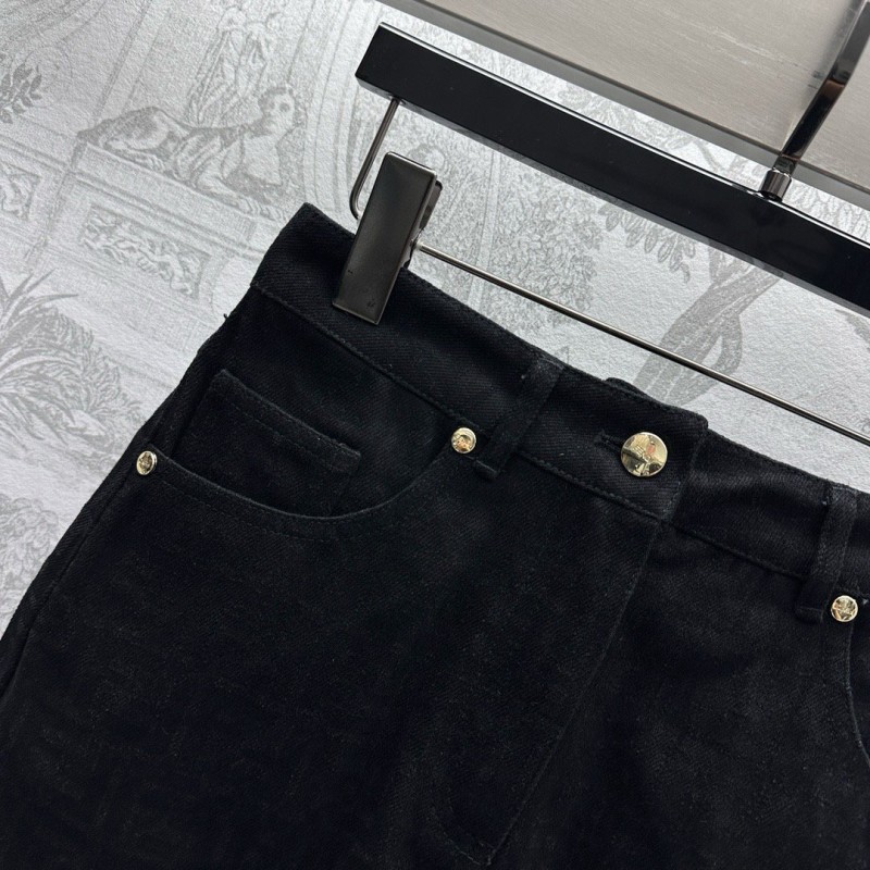 Fendi Denim Jacket & Skirts