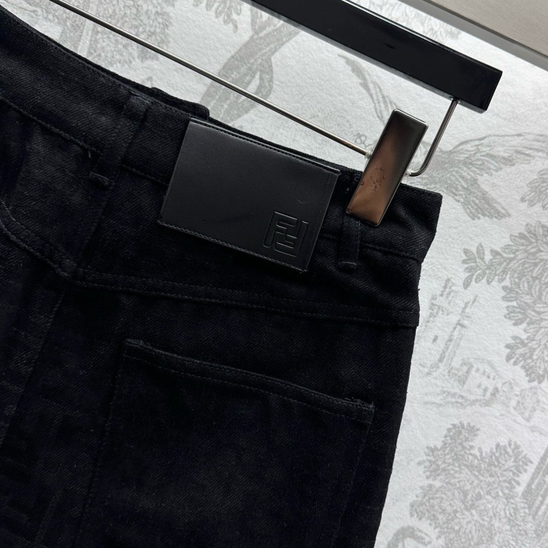 Fendi Denim Jacket & Skirts