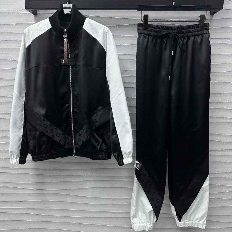 LV Zipper Jacket & Sweatpants Set