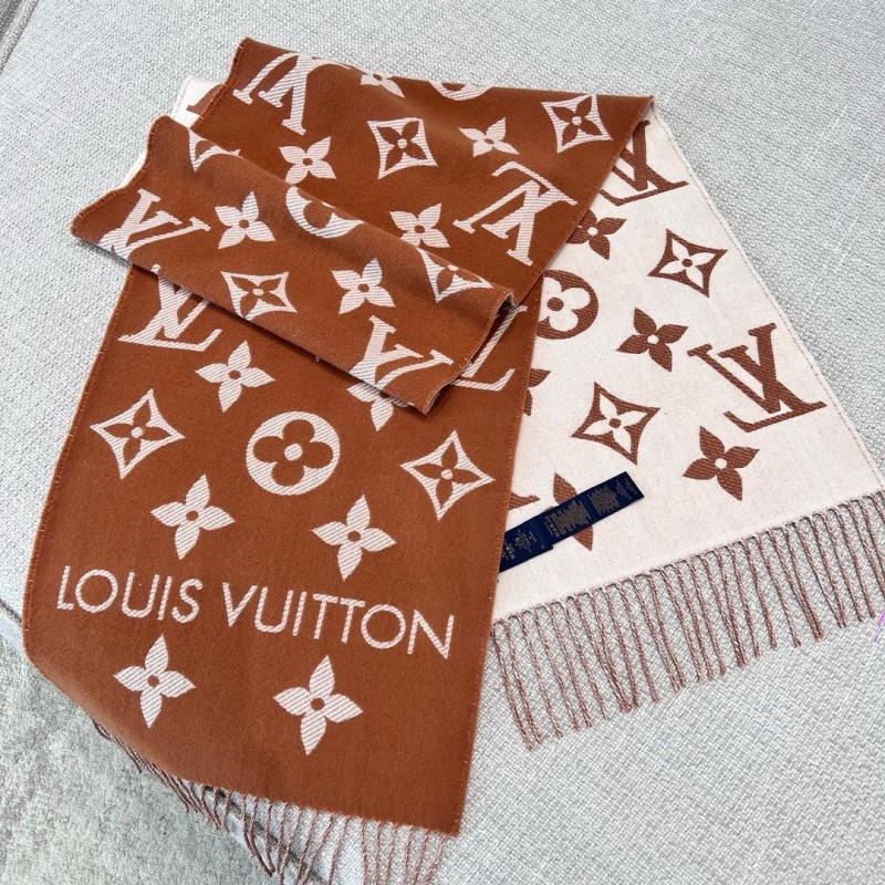 LV Long Scarf & Bennie Hat