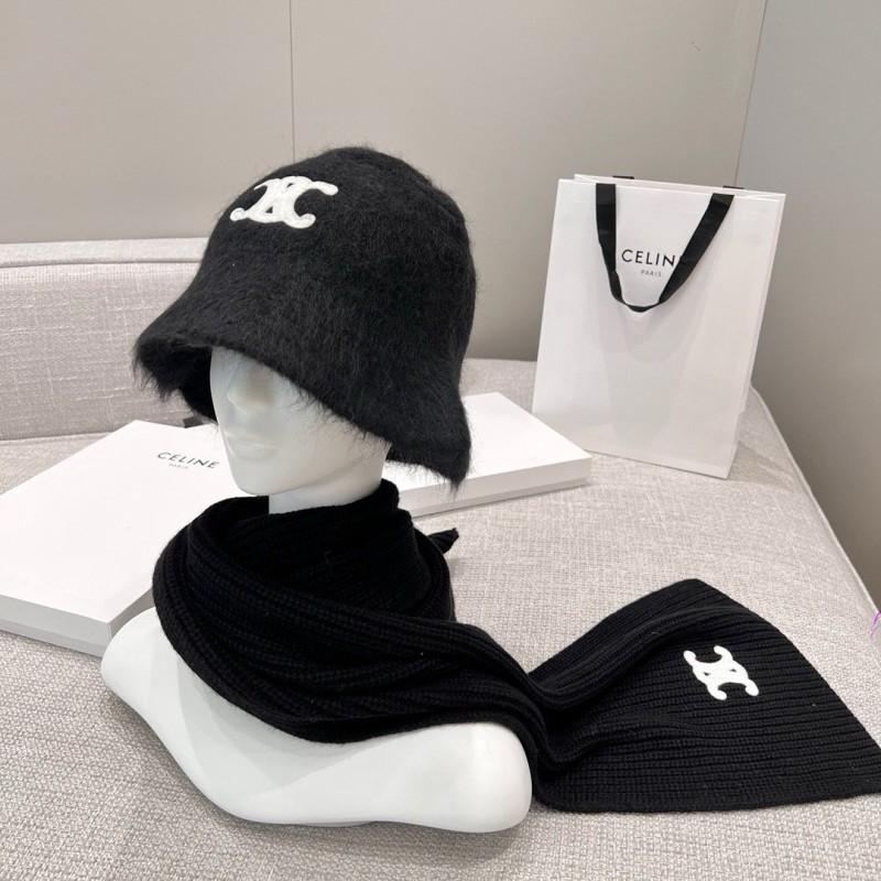 Celine Long Scarf & Bennie Hat