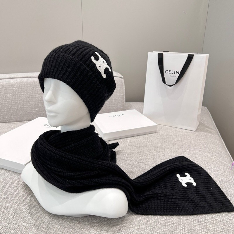 Celine Long Scarf & Bennie Hat