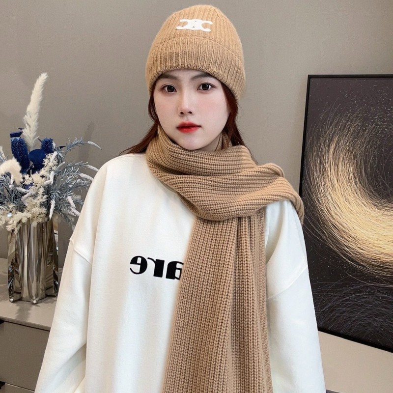 Celine Long Scarf & Bennie Hat