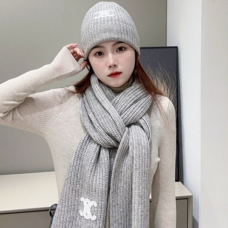 Celine Long Scarf & Bennie Hat