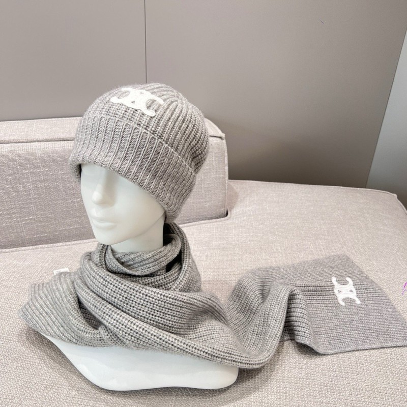 Celine Long Scarf & Bennie Hat