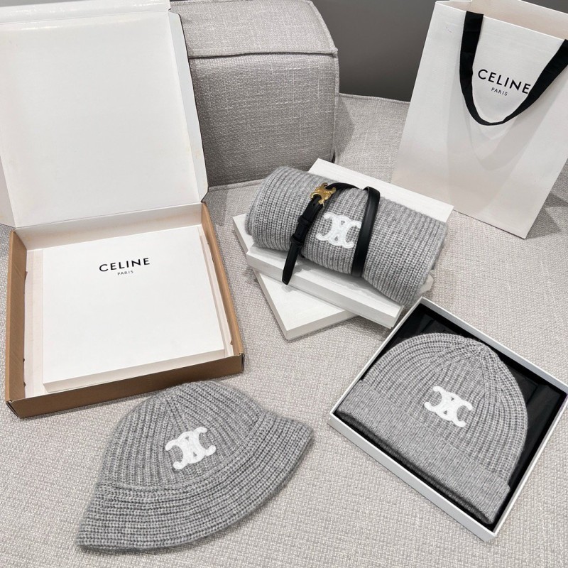 Celine Long Scarf & Bennie Hat