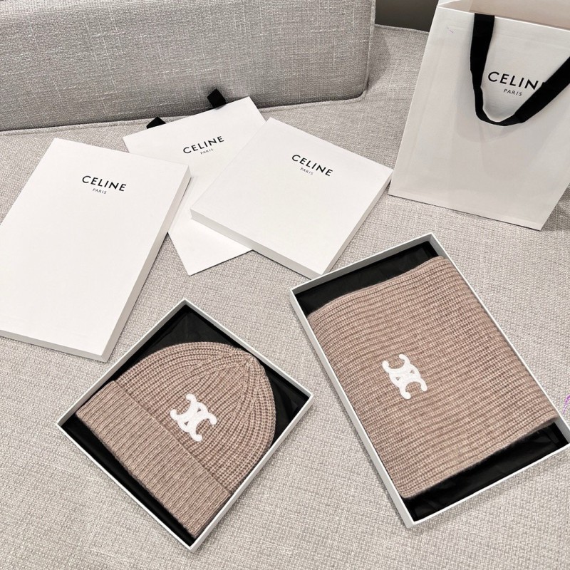 Celine Long Scarf & Bennie Hat