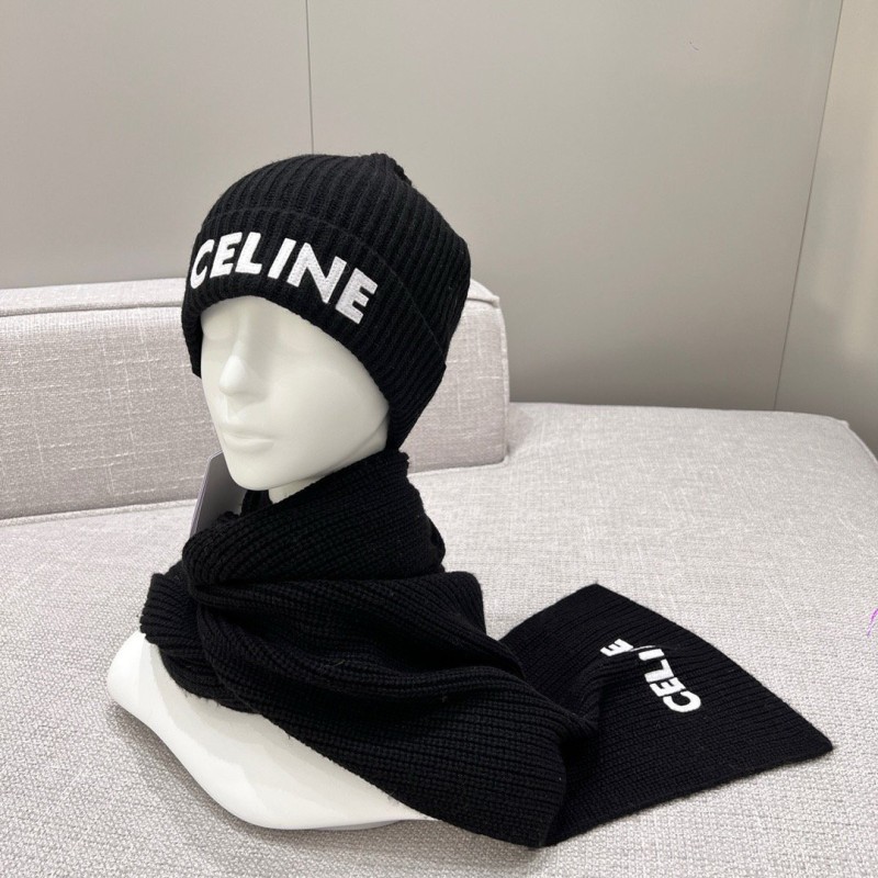Celine Long Scarf & Bennie Hat