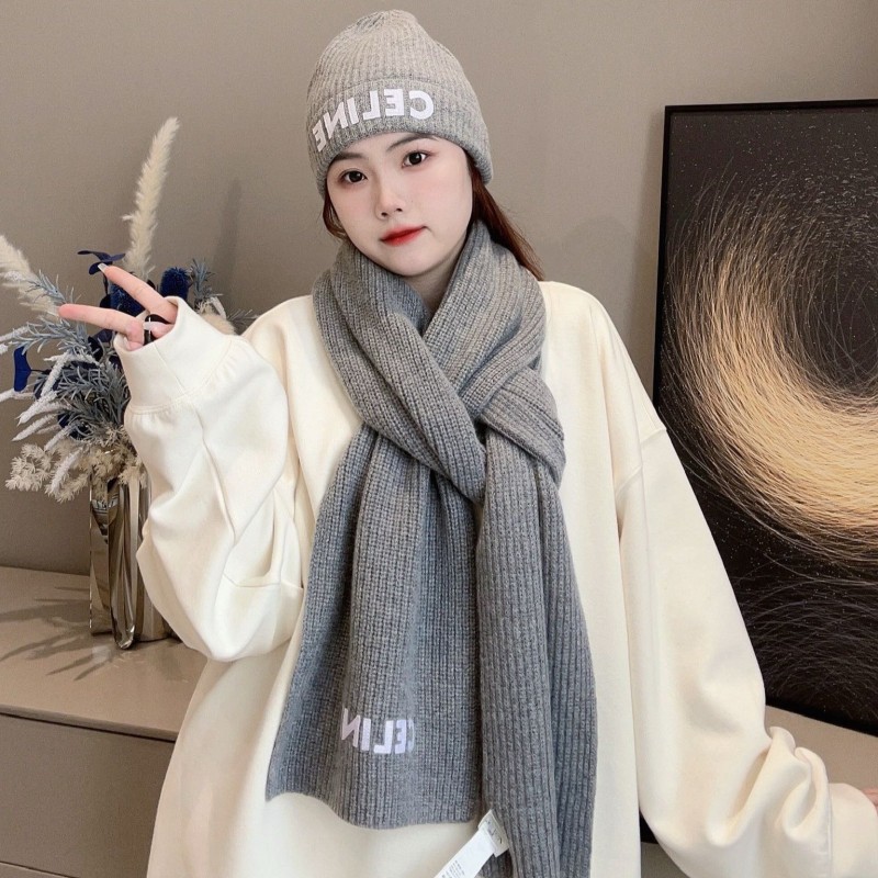 Celine Long Scarf & Bennie Hat