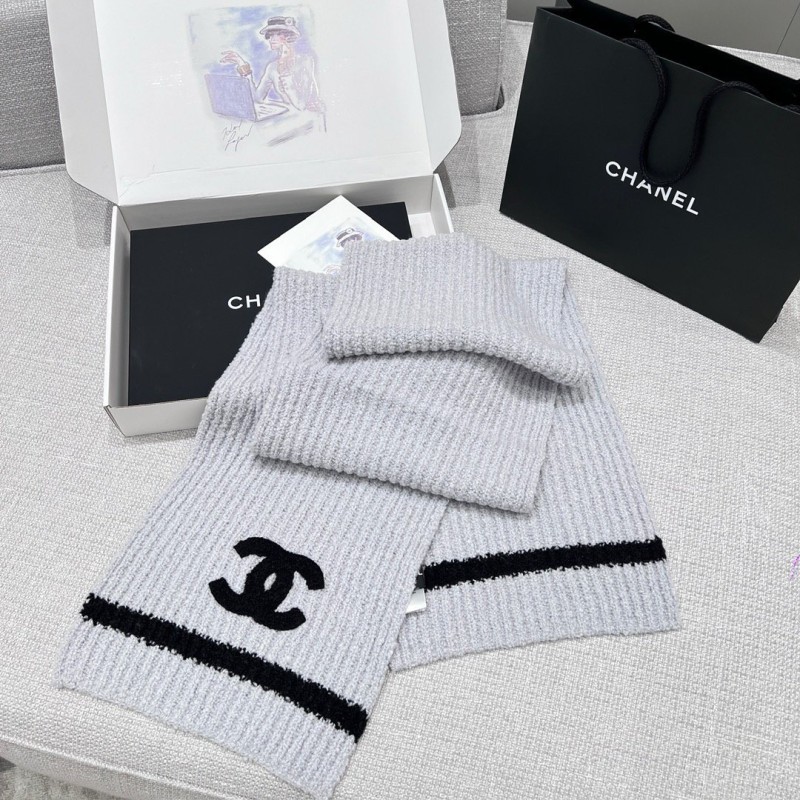 Chanel Scarf & Bennie Hat