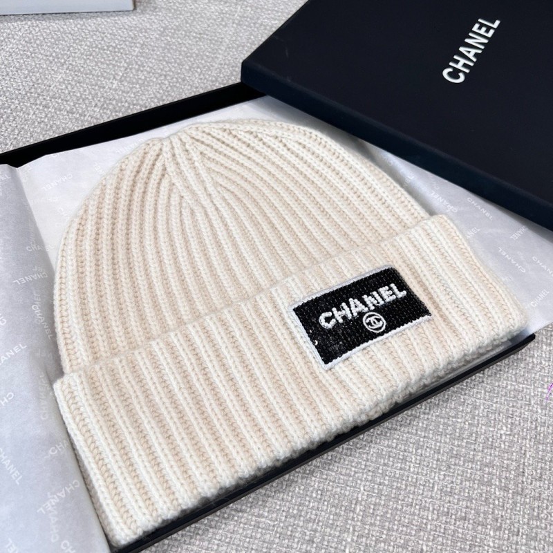 Chanel Long Scarf & Bennie Hat