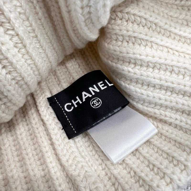 Chanel Long Scarf & Bennie Hat