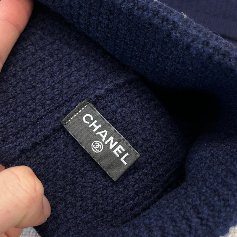 Chanel Long Scarf & Bennie Hat
