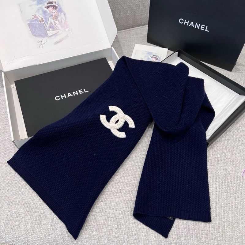 Chanel Long Scarf & Bennie Hat