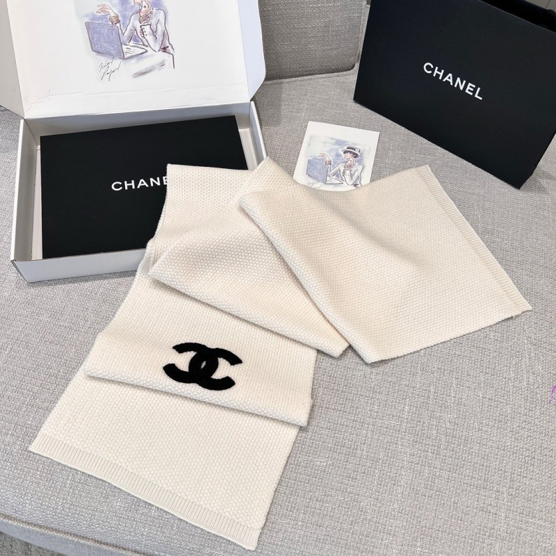 Chanel Long Scarf & Bennie Hat